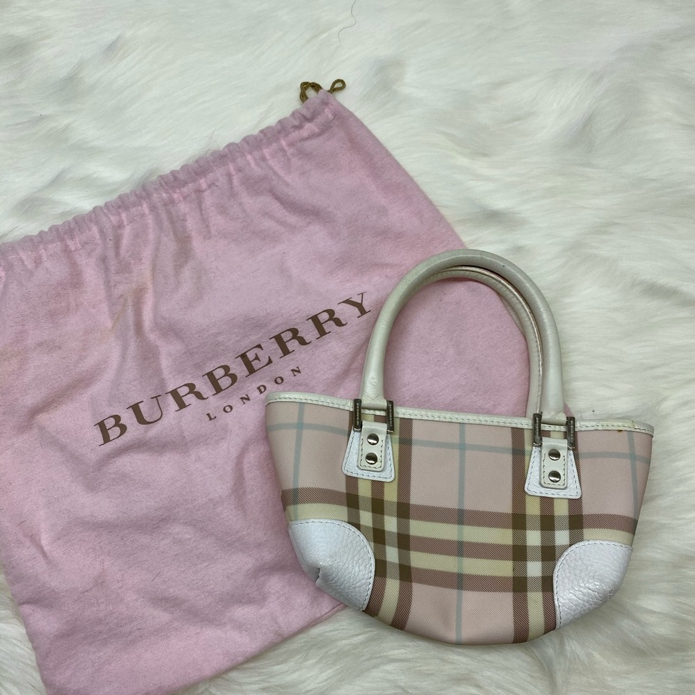 Burberry Mini Bag Pink and Tan Luxury Accessory